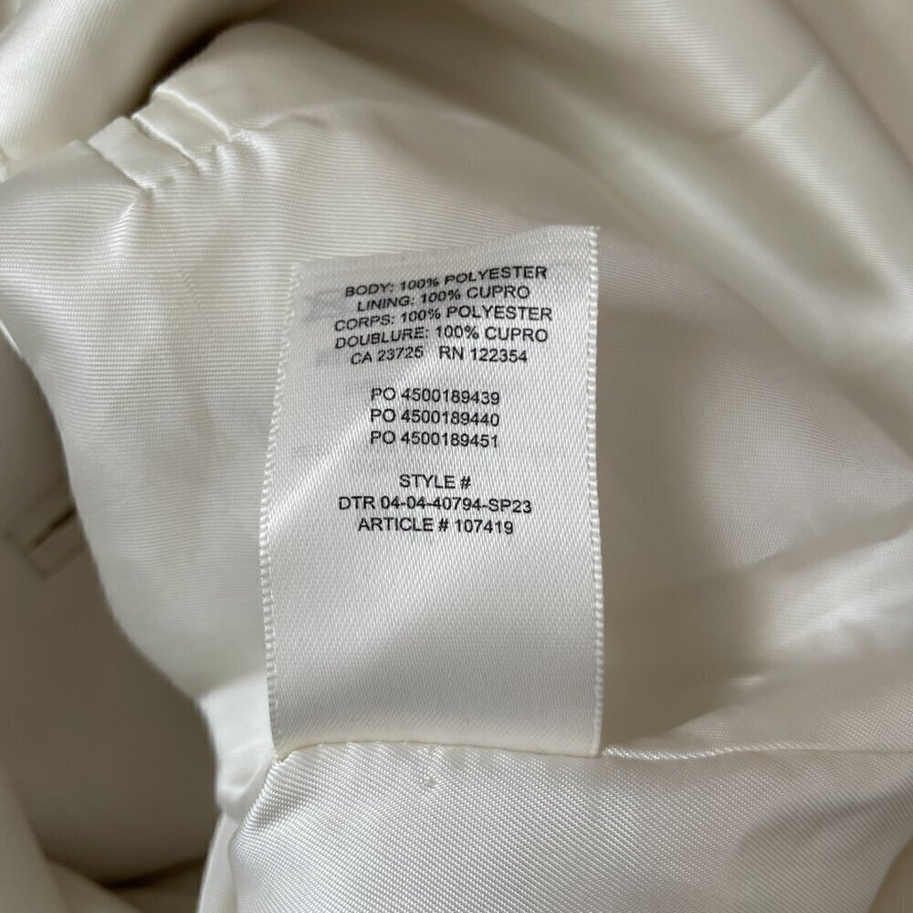 Wilfred Cherrelle Oversized Blazer Cream M Double Breasted Jacket - Picture 6 of 9